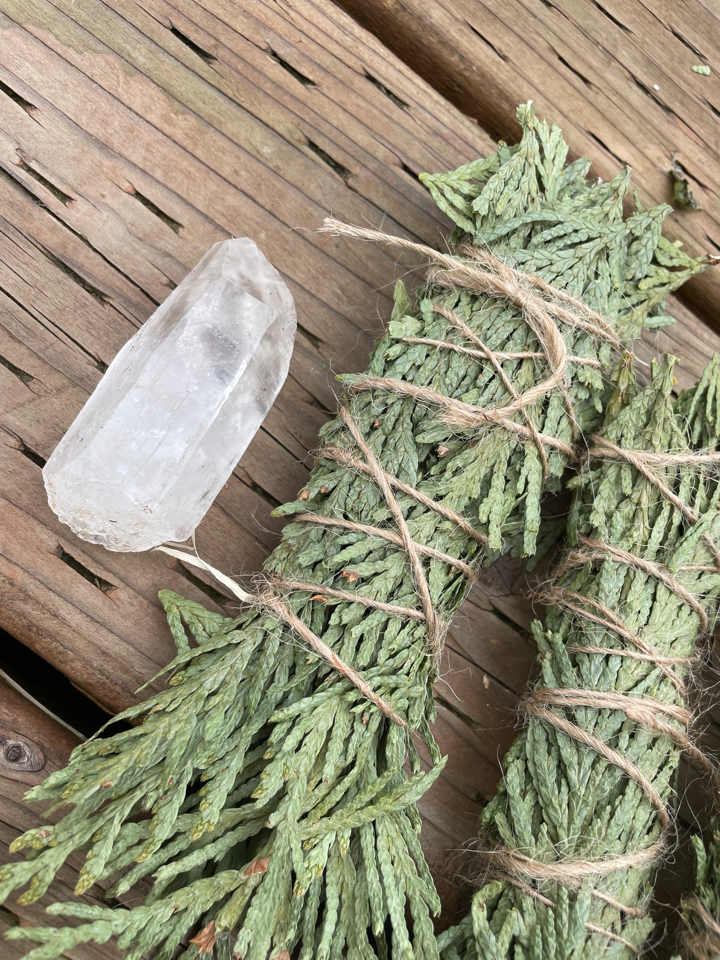 Cedar smudge bundle
