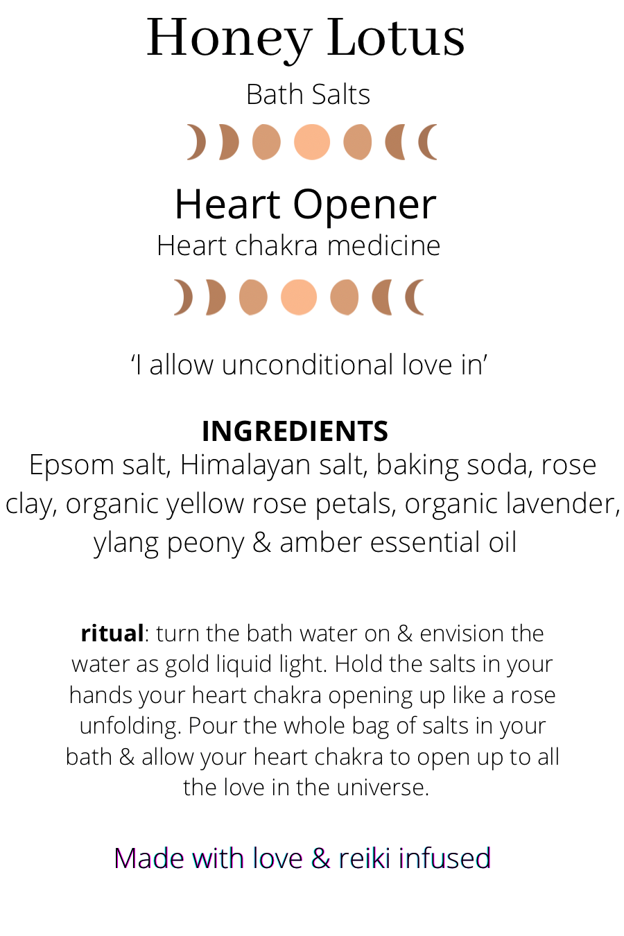 Heart opener - bath salt