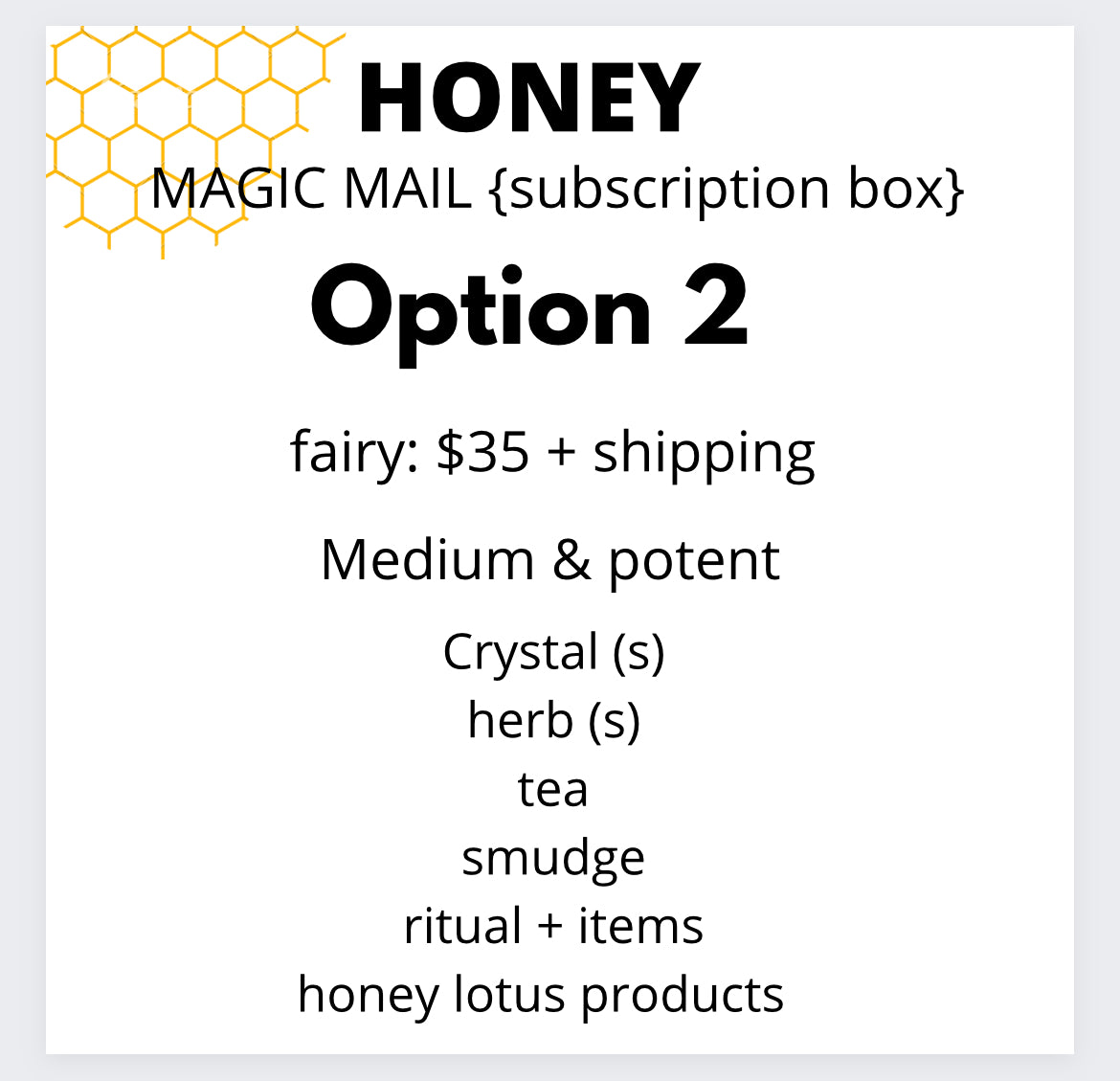 Subscription box- The fairy