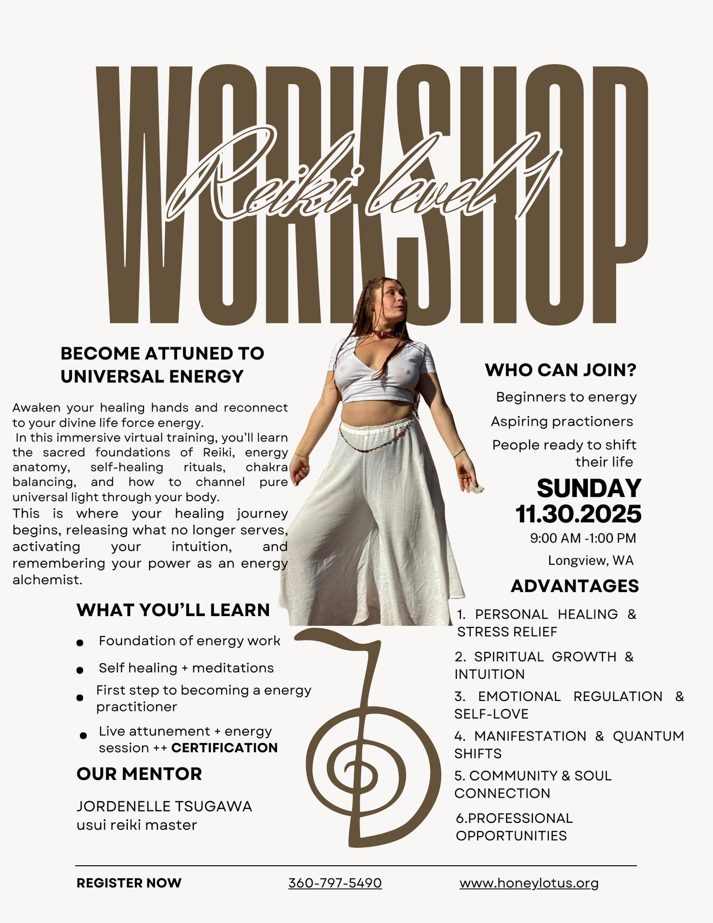 Reiki level 1 workshop