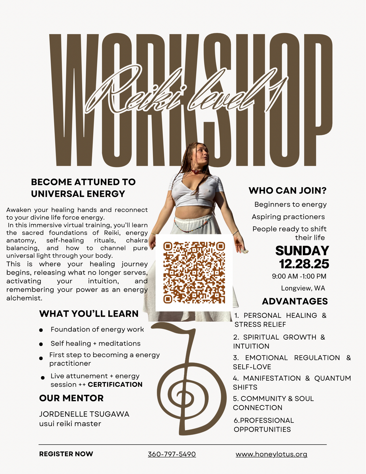 Reiki level 1 workshop