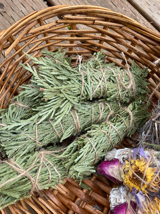 Cedar smudge bundle