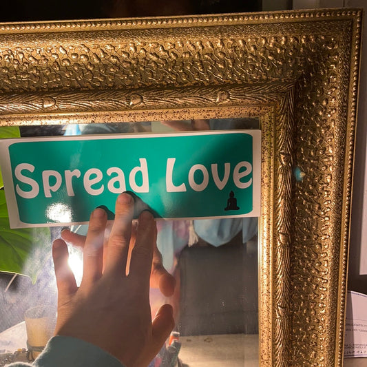 Spread love sticker
